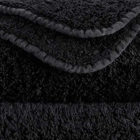 Abyss Super Pile Wash Mitt 7x9 Black 990 - Swatch at Fig Linens and Home