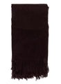 Alashan Classic Wool and Cashmere Throw Blanket - Espresso | Fig Linens