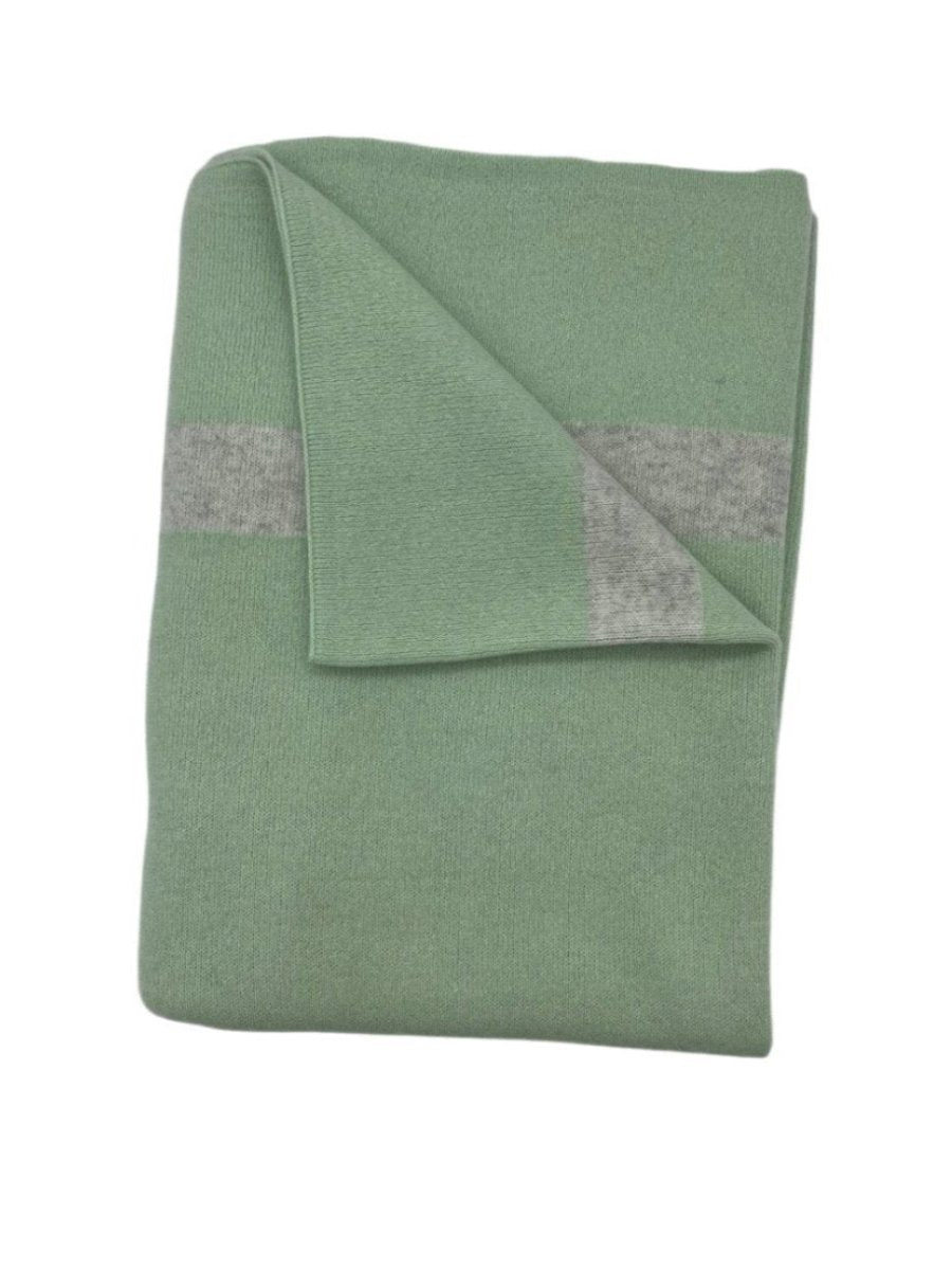 Alashan Cashmere Homestead Throw Blanket in Succulent at Fig Linens and Home