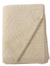 Alashan Cashmere Throw | French Deco in Snow and Dune at Fig Linens and Home