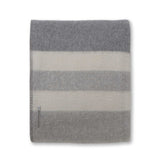 Alicia Adams Alpaca King Field Bed Blanket at Fig Linens and Home - Grey, Light Grey and Ivory