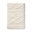 Alicia Adams Alpaca Buckley Throw in Ivory at Fig Linens and Home