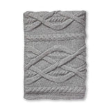 Alicia Adams Alpaca Buckley Throw in Light Grey at Fig Linens and Home