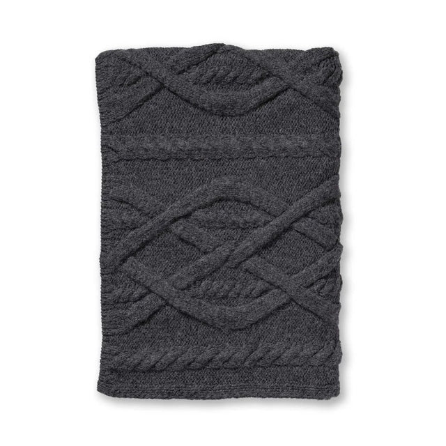 Alicia Adams Alpaca Buckley Throw in Charcoal at Fig Linens and Home