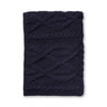 Alicia Adams Alpaca Buckley Throw in Navy at Fig Linens and Home