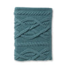 Alicia Adams Alpaca Buckley Throw in Teal at Fig Linens and Home