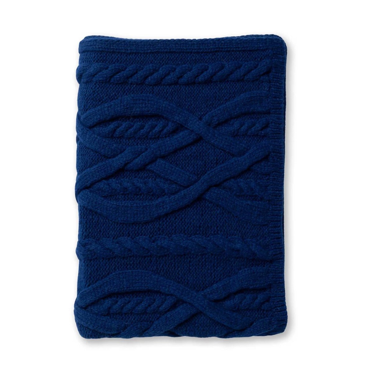 Alicia Adams Alpaca Buckley Throw in Admirals Blue at Fig Linens and Home