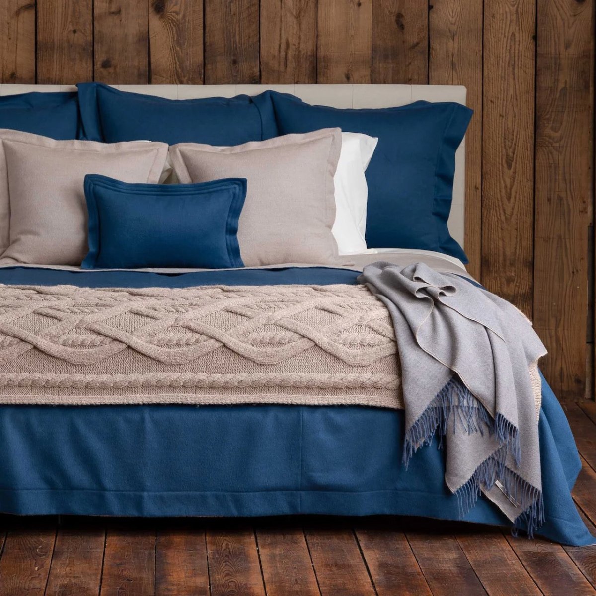 Alicia Adams Alpaca Buckley Throw in Light Taupe - Lifestyle - Fig Linens and Home