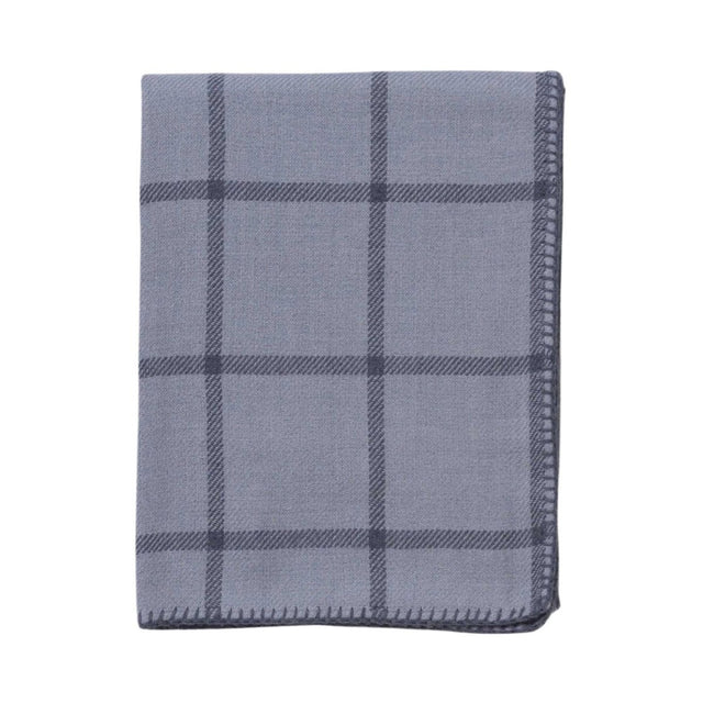 Alicia Adams Alpaca Graydon Throw in Chambray Blue and Denim at Fig Linens and Home