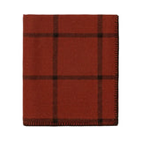Alicia Adams Alpaca Graydon Throw - Rust and Chocolate Blanket at Fig Linens and Home