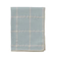 Alicia Adams Alpaca Graydon Throw in Spa Blue and Ivory at Fig Linens and Home