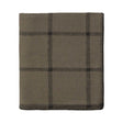 Alicia Adams Alpaca Graydon Throw in Moss and Charcoal Grey at Fig Linens and Home