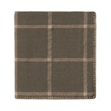 Alicia Adams Alpaca Graydon Throw in Moss and Light Taupe at Fig Linens and Home