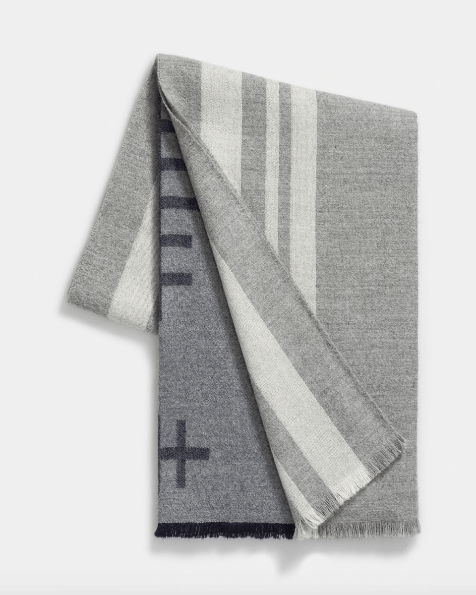 Mazing Throw in Light Grey - Alicia Adams Alpaca at Fig Linens