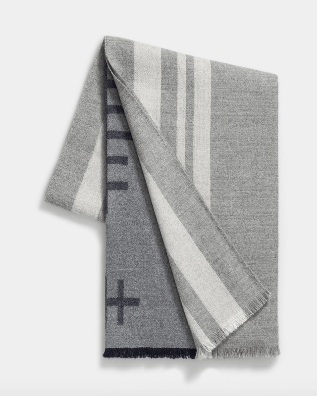 Mazing Throw in Light Grey - Alicia Adams Alpaca at Fig Linens