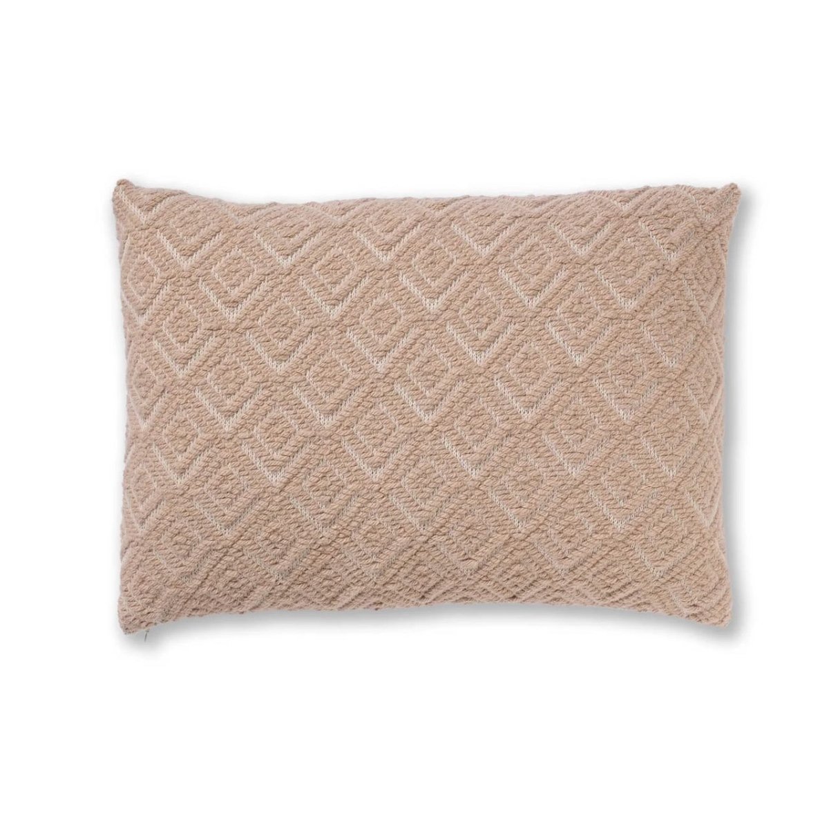 Throw Pillow - Alicia Adams Alpaca Mystic Lumbar Ivory and Beige Pillows - Fig Linens and Home