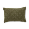 Throw Pillow - Alicia Adams Alpaca Mystic Lumbar Light Taupe and Hunter Green Pillows