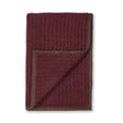 Alicia Adams Alpaca Rib Throw in Burgundy at Fig Linens and Home