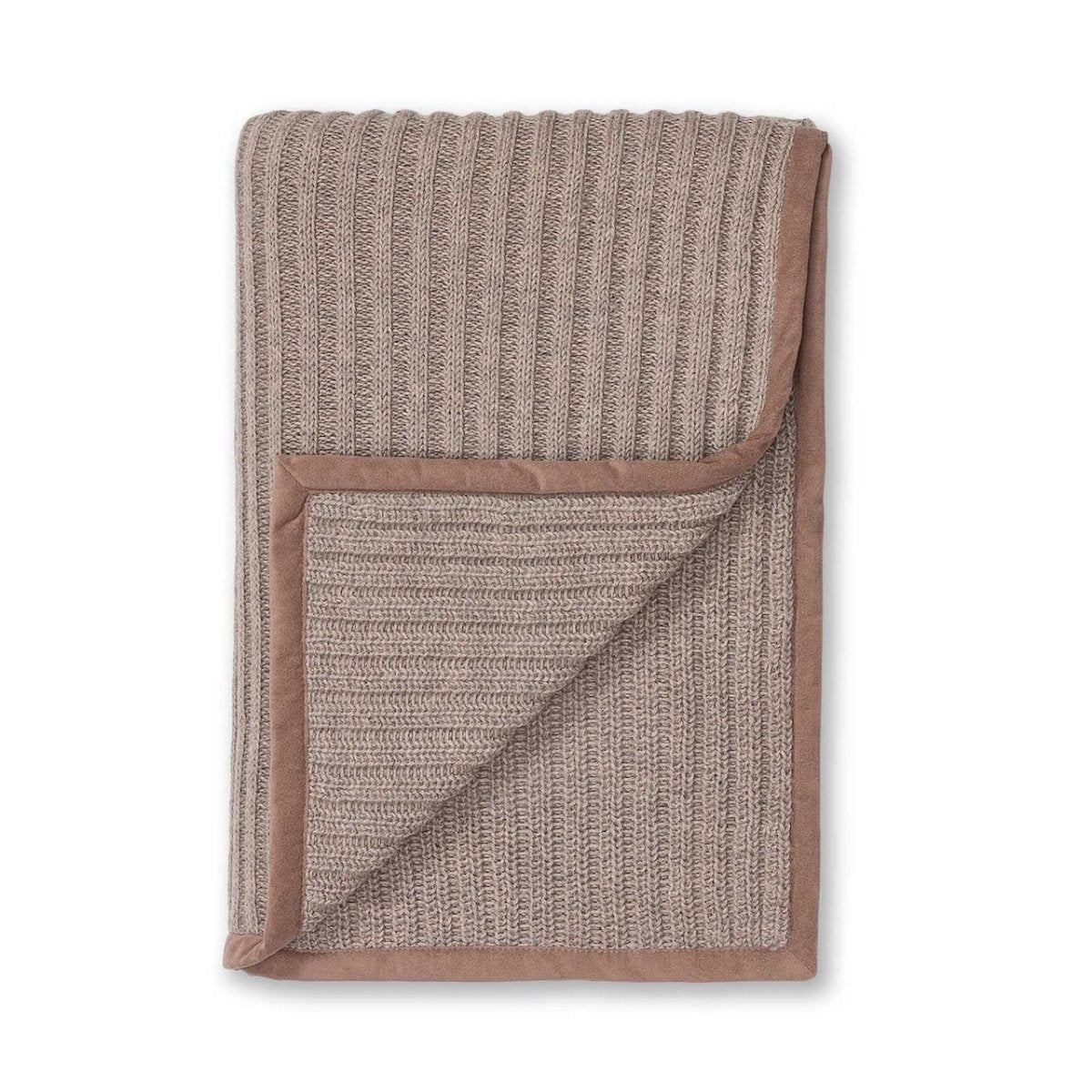 Alicia Adams Alpaca Rib Throw in Earth at Fig Linens and Home