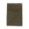 Alicia Adams Alpaca Rib Throw in Hunter Green at Fig Linens and Home