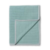 Alicia Adams Alpaca Rib Throw in Aqua at Fig Linens and Home