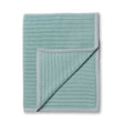 Alicia Adams Alpaca Rib Throw in Aqua at Fig Linens and Home