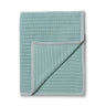 Alicia Adams Alpaca Rib Throw in Aqua at Fig Linens and Home