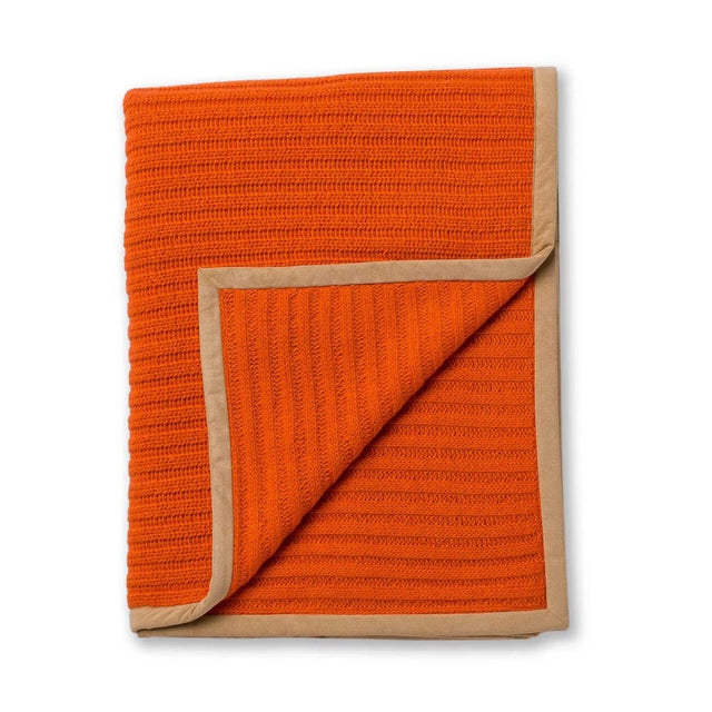 Alicia Adams Alpaca Rib Throw in Firecracker at Fig Linens and Home
