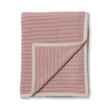 Alicia Adams Alpaca Rib Throw in Pink Powder at Fig Linens and Home