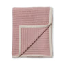 Alicia Adams Alpaca Rib Throw in Pink Powder at Fig Linens and Home