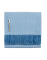 Alicia Adams Alpaca Throw in Sky Blue Herringbone