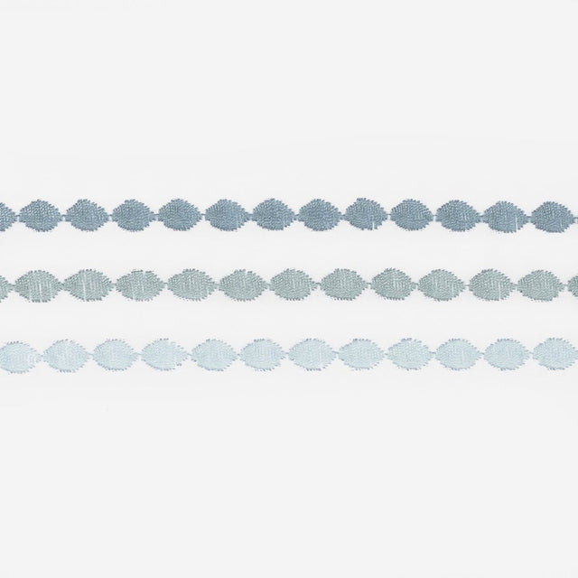 Matouk Amara Triple Pearl King Duvet Cover 108 x 96, 2" flange Hazy Pool - Fig Linens and Home