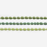 Matouk Amara Triple Pearl Twin Flat 74 x 112 Palm Green - Fig Linens and Home