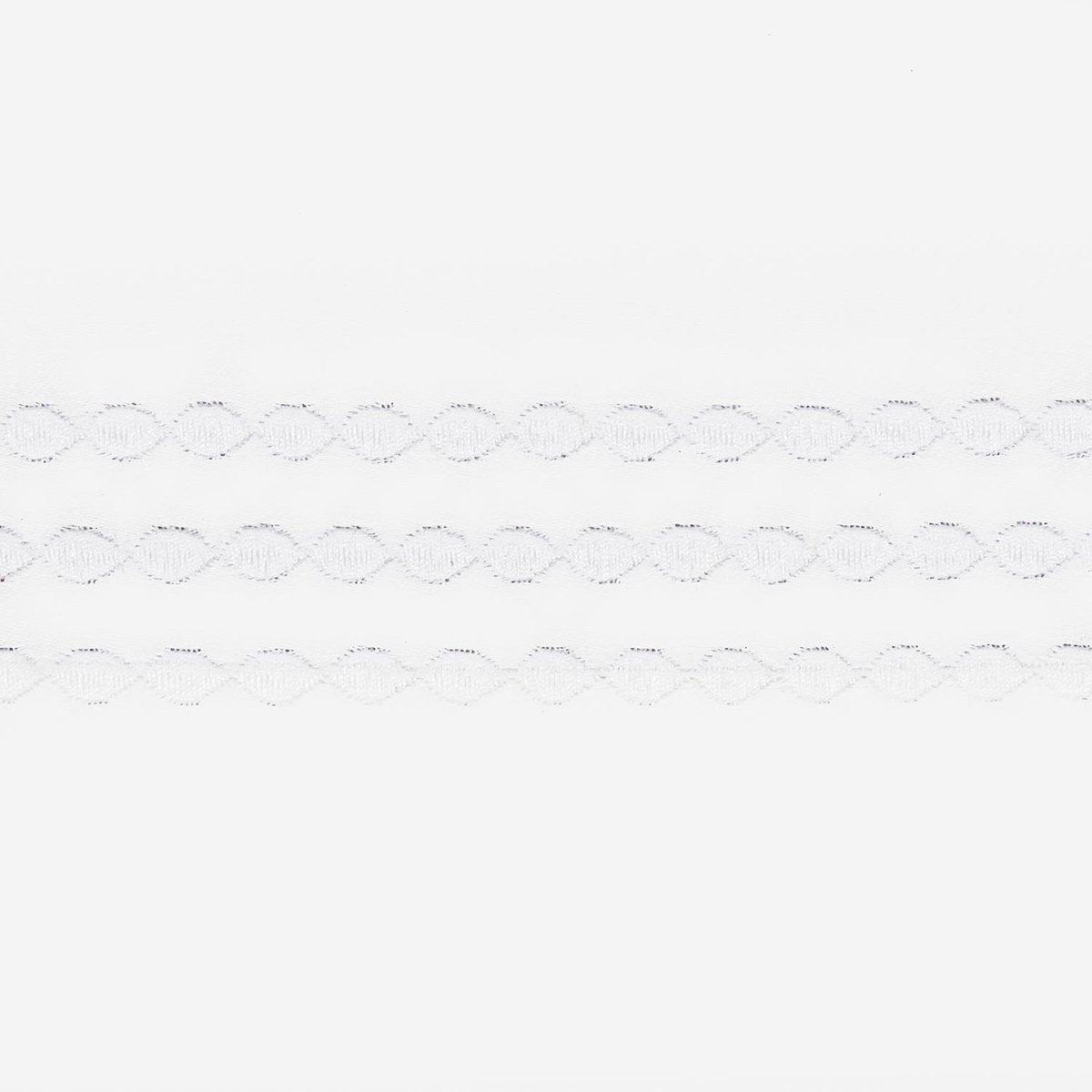 Matouk Amara Triple Pearl King Flat 114 x 112 White - Fig Linens and Home