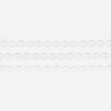 Matouk Amara Triple Pearl Boudoir Sham 12 x 16, 1.5" flange White - Fig Linens and Home