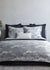 Linea Black Coverlet Set by Ann Gish - Lifestyle photo shown with duvet cover