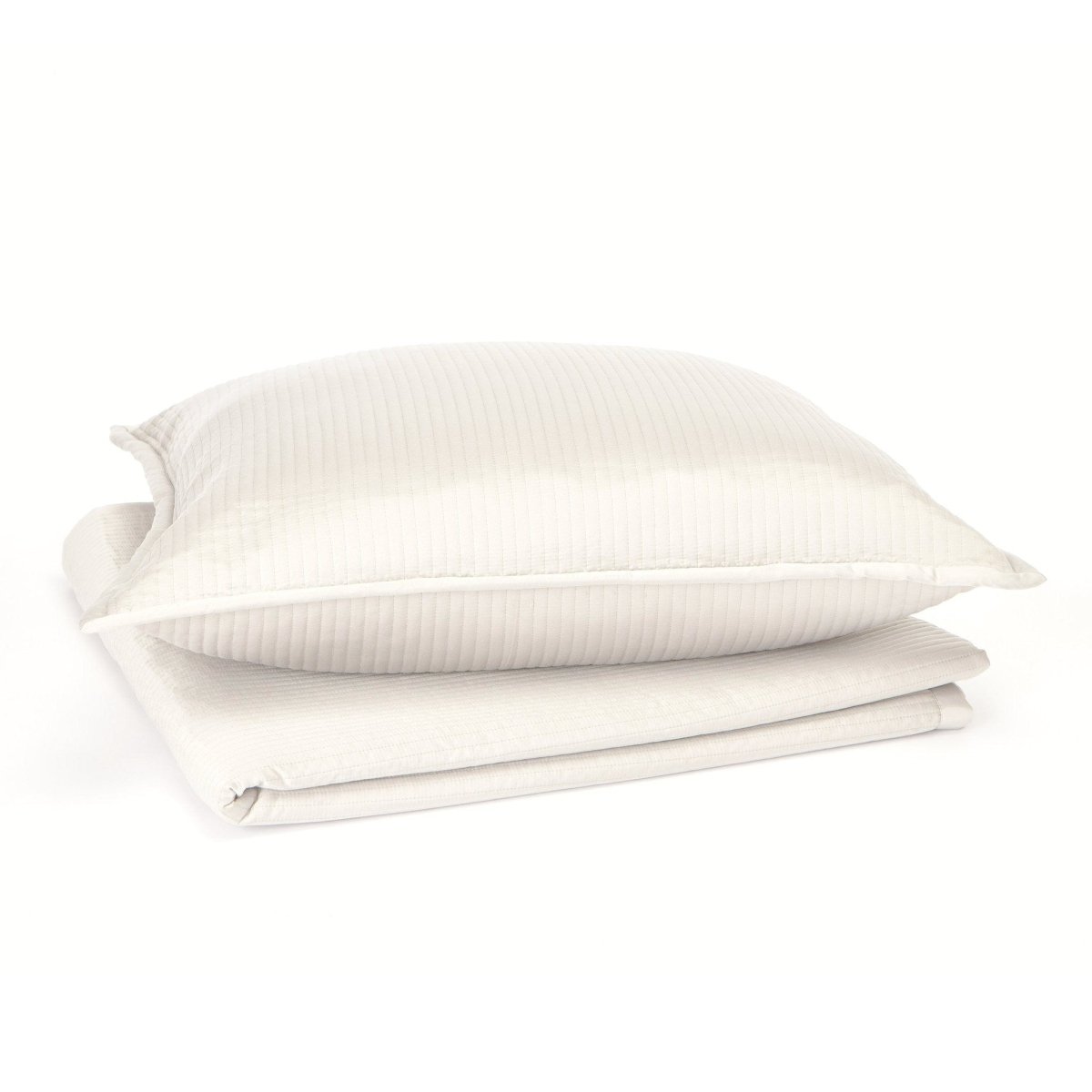 Linea Ivory Coverlet Set by Ann Gish