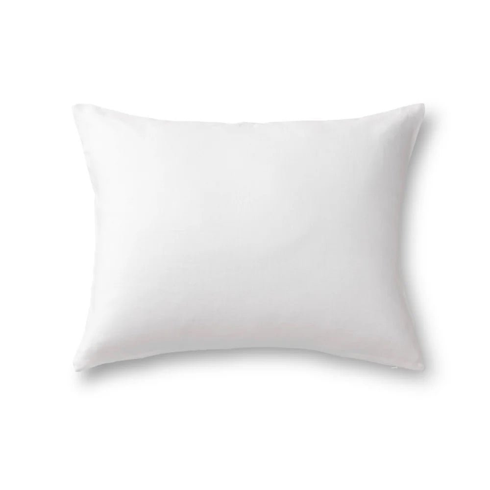 Pillow Sham - Duvet Cover Set in White Linen - Ann Gish Art of Home at Fig Linens and Home