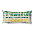Ann Gish Tesserae Mosaic Pillow 36x16 Long Bed pillow Met Collection