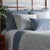 Aryballos Blue Pillow Shams by Ann Gish | Pillow Covers in King, Euro and Standard