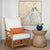 Auburn Club Chair - Rattan Furniture Lifestyle - Worlds Away Seating 2
