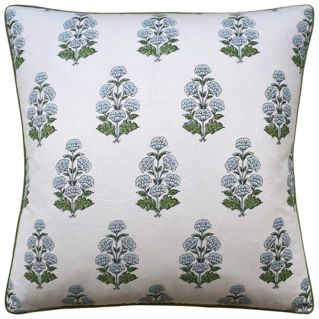 Audrey Blue Decorative Pillow by Ryan Studio from Thibaut Fabric at Fig Linens and Home