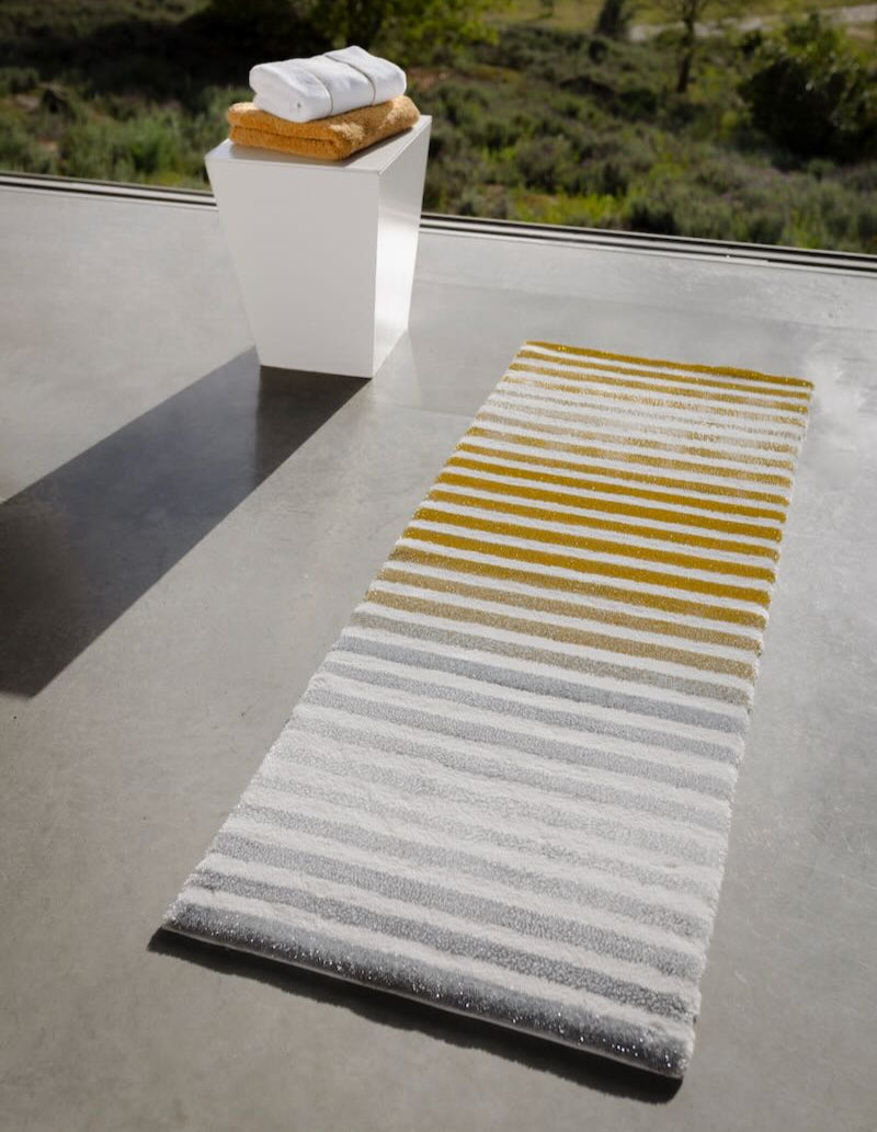 Barns 23x63 Ivory 103 Bath Rug by Abyss at Fig Linens and Home