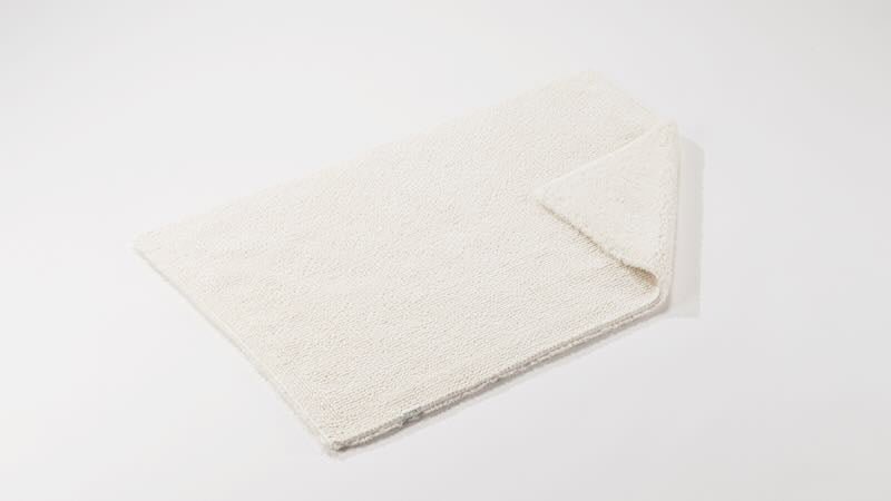 Folded Bay 23x39 Ivory 103 Bath Rug by Abyss at Fig Linens and Home