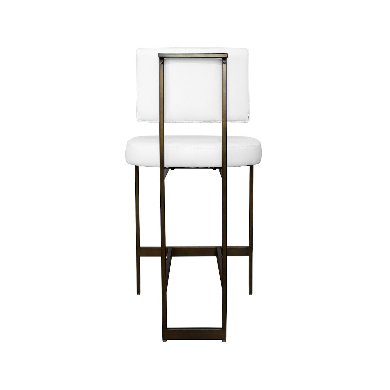 Baylor Bronze & White Vinyl Counter Stool