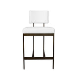 Baylor Bronze & White Vinyl Counter Stool