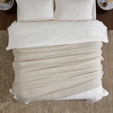 Ultima Organic Cotton Blanket by Orchids Lux Home - King Sand Bed Cover 3 at Fig Linens and Home