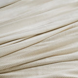 Ultima Organic Cotton Blanket by Orchids Lux Home - King Sand Fabric Detail at Fig Linens and Home