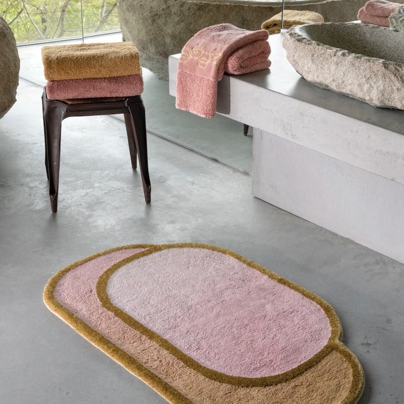 Abyss Habidecor Bathroom Rug - Boudoir 27x47 Gold 800 | Giza Cotton Bath Rug - Fig Linens and Home 1