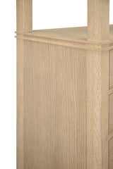 Worlds Away Brooke Cerused Oak Etagere at Fig Linens and Home - Detail